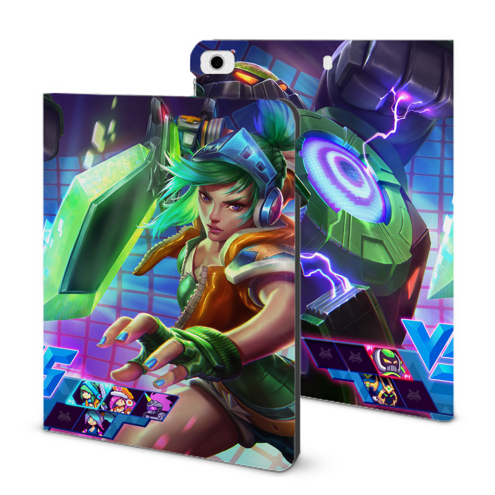 （画像用） リーグ・オブ・レジェンド League of Legends LOL IPad ケース ブック型 PUレザー TPU 耐衝撃 軽量 薄型 ペン収納なし 全面保護 IPad 各モデル対応